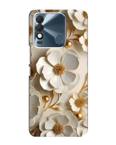 Чехол для TECNO Spark 8 с картинкой «Белие бумажние цвети» Чехол для TECNO Spark 8 с картинкой «Белие бумажние цвети»