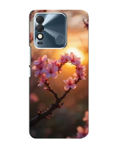 Чехол для TECNO Spark 8 с картинкой «Розовый цвет сердце на фоне заката» Чехол для TECNO Spark 8 с картинкой «Розовый цвет сердце на фоне заката»