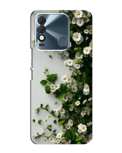 Чехол для TECNO Spark 8 с картинкой «Ветка мелких белых цветов» Чехол для TECNO Spark 8 с картинкой «Ветка мелких белых цветов»