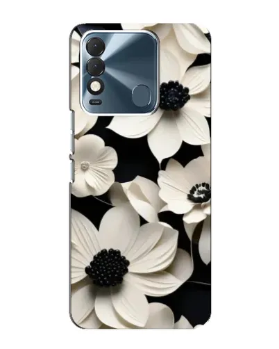 Чехол для TECNO Spark 8 с картинкой «Объемные белые цветы» Чехол для TECNO Spark 8 с картинкой «Объемные белые цветы»