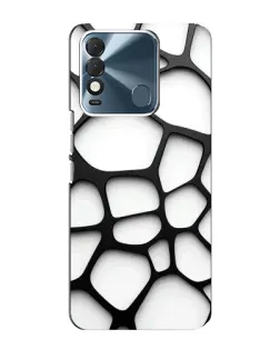 Чехол для TECNO Spark 8 с картинкой «Белая объемная сетка» Чехол для TECNO Spark 8 с картинкой «Белая объемная сетка»