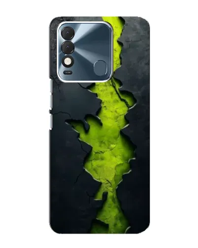 Чехол для TECNO Spark 8 с картинкой «Салатовый разлом скалы»