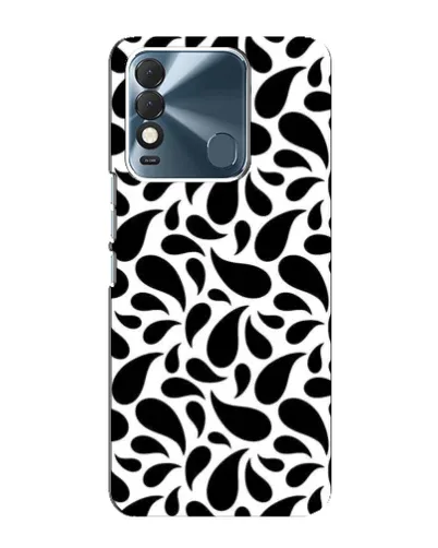 Чехол для TECNO Spark 8 с картинкой «Контрастные черные капли»