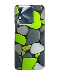 Чехол для TECNO Spark 8 с картинкой «Яркая неоновая галька»