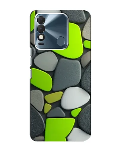 Чехол для TECNO Spark 8 с картинкой «Яркая неоновая галька»