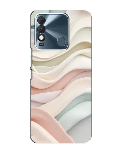 Чехол для TECNO Spark 8 с картинкой «Пастельные нежные волны»