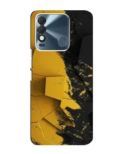 Чехол для TECNO Spark 8 с картинкой «Золотые осколки геометрии»