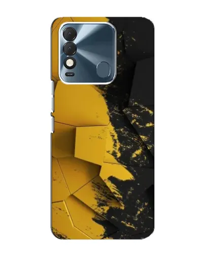 Чехол для TECNO Spark 8 с картинкой «Золотые осколки геометрии»