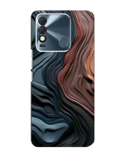 Чехол для TECNO Spark 8 с картинкой «Цветные волны каньона»