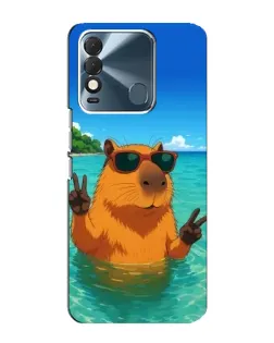 Чехол для TECNO Spark 8 с картинкой «Морская капибара»