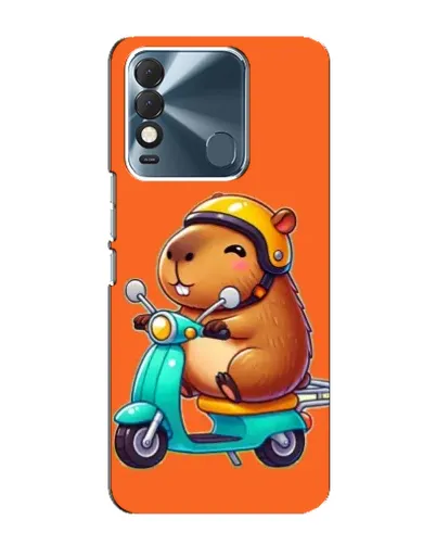 Чехол для TECNO Spark 8 с картинкой «Капибара на скутере» Чехол для TECNO Spark 8 с картинкой «Капибара на скутере»