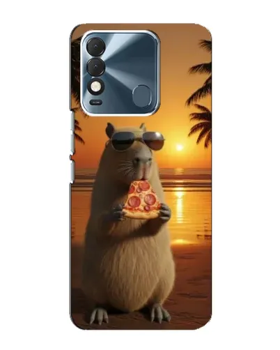 Чехол для TECNO Spark 8 с картинкой «Капибара с пиццей» Чехол для TECNO Spark 8 с картинкой «Капибара с пиццей»