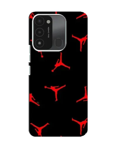 Чохол для TECNO Spark 8C з картинкою «Jordan Red Pattern»