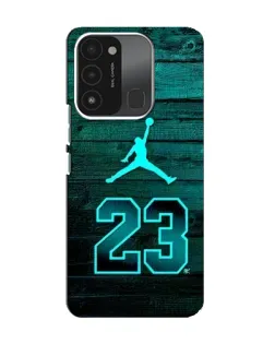 Чохол для TECNO Spark 8C з картинкою «Jordan Cyan 23»
