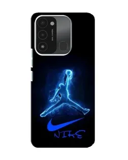 Чохол для TECNO Spark 8C з картинкою «Jordan Neon Blue»