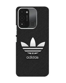 Чехол для TECNO Spark 8C с картинкой «Adidas Карбоновая текстура»