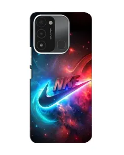 Чохол для TECNO Spark 8C з картинкою «Вогняний логотип Nike»