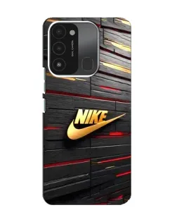 Чохол для TECNO Spark 8C з картинкою «Золотий Nike на металі»