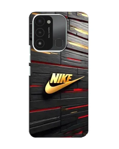 Чохол для TECNO Spark 8C з картинкою «Золотий Nike на металі»