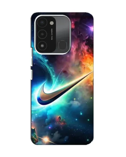 Чохол для TECNO Spark 8C з картинкою «Космічний Nike Swoosh»