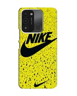 Чохол для TECNO Spark 8C з картинкою «Жовтий текстурний Nike»