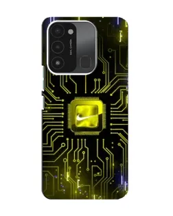 Чохол для TECNO Spark 8C з картинкою «Nike — золота іскра»