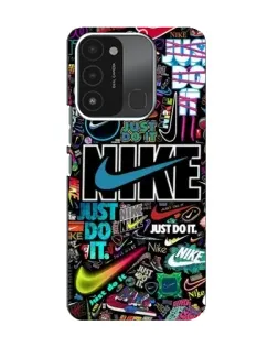 Чохол для TECNO Spark 8C з картинкою «Яскравий колаж Nike»