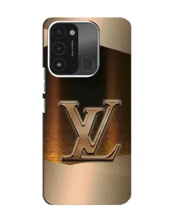 Чехол для TECNO Spark 8C с картинкой «LV — золотое сияние»
