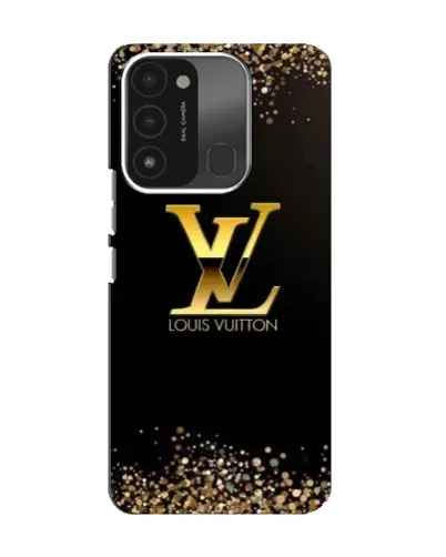 Чехол для TECNO Spark 8C с картинкой «LV — золотые искры» Чехол для TECNO Spark 8C с картинкой «LV — золотые искры»