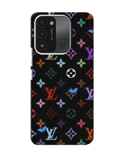 Чехол для TECNO Spark 8C с картинкой «Цветная монограмма LV» Чехол для TECNO Spark 8C с картинкой «Цветная монограмма LV»