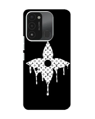 Чехол для TECNO Spark 8C с картинкой «Цветочная монограмма» Чехол для TECNO Spark 8C с картинкой «Цветочная монограмма»