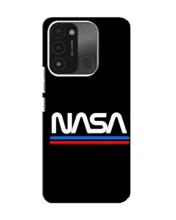 Чохол для TECNO Spark 8C з картинкою «NASA — класика Red Blue»