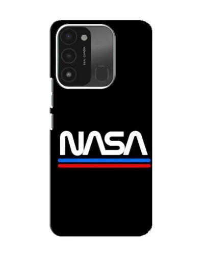 Чохол для TECNO Spark 8C з картинкою «NASA — класика Red Blue»