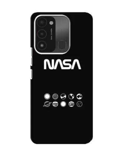 Чохол для TECNO Spark 8C з картинкою «NASA — технічний принт»