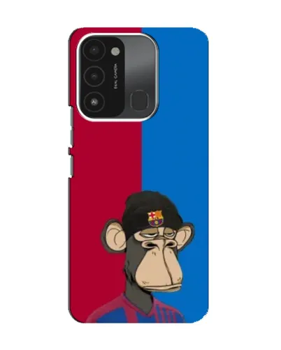 Чехол для TECNO Spark 8C с картинкой «Bored Ape — фанат Барсы» Чехол для TECNO Spark 8C с картинкой «Bored Ape — фанат Барсы»