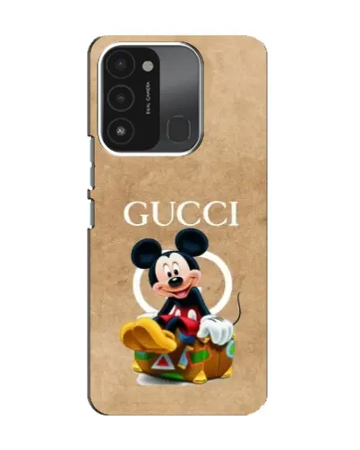 Чохол для TECNO Spark 8C з картинкою «Міккі Маус Gucci — крафт»