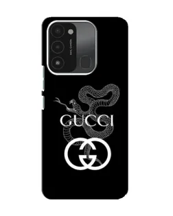 Чохол для TECNO Spark 8C з картинкою «Gucci — срібна змія»