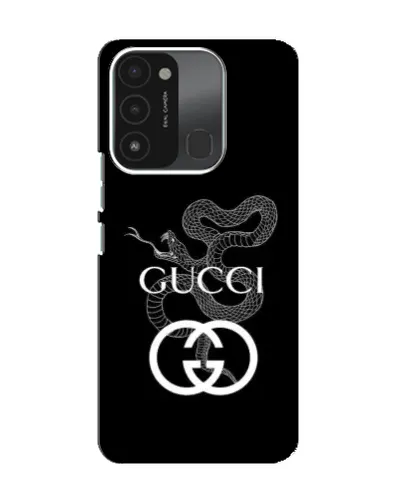 Чохол для TECNO Spark 8C з картинкою «Gucci — срібна змія»
