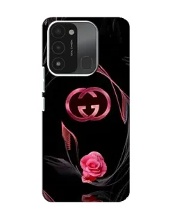Чохол для TECNO Spark 8C з картинкою «Gucci — неонова троянда»