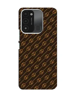 Чохол для TECNO Spark 8C з картинкою «Gucci — золоті діагоналі»