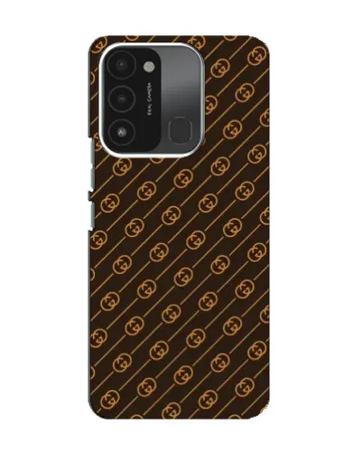 Чохол для TECNO Spark 8C з картинкою «Gucci — золоті діагоналі»