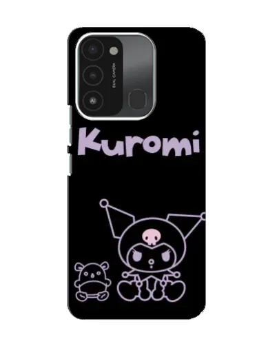 Чохол для TECNO Spark 8C з картинкою «Kuromi — чорний мінімалізм» Чохол для TECNO Spark 8C з картинкою «Kuromi — чорний мінімалізм»