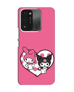 Чохол для TECNO Spark 8C з картинкою «Kuromi та My Melody» Чохол для TECNO Spark 8C з картинкою «Kuromi та My Melody»