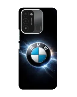 Чохол для TECNO Spark 8C з картинкою «BMW — неонове сяйво»