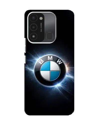 Чохол для TECNO Spark 8C з картинкою «BMW — неонове сяйво»