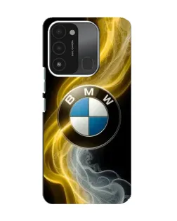 Чохол для TECNO Spark 8C з картинкою «Золотистий дим BMW»