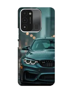 Чохол для TECNO Spark 8C з картинкою «BMW у вогнях міста»