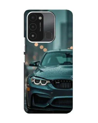Чохол для TECNO Spark 8C з картинкою «BMW у вогнях міста»