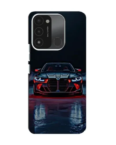 Чохол для TECNO Spark 8C з картинкою «BMW на мокрій дорозі»