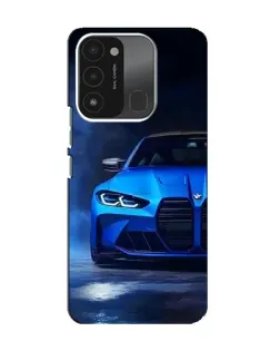 Чохол для TECNO Spark 8C з картинкою «Блакитна BMW M4»
